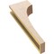 Ekena Millwork 4"W x 8"D x 24"H Thin Huntington Rough Cedar Woodgrain TimberThane Corbel, Primed Tan CORUR04X08X24HUNRCPR - alternate 6